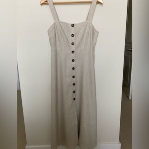 Club Monaco linen button front summer dress